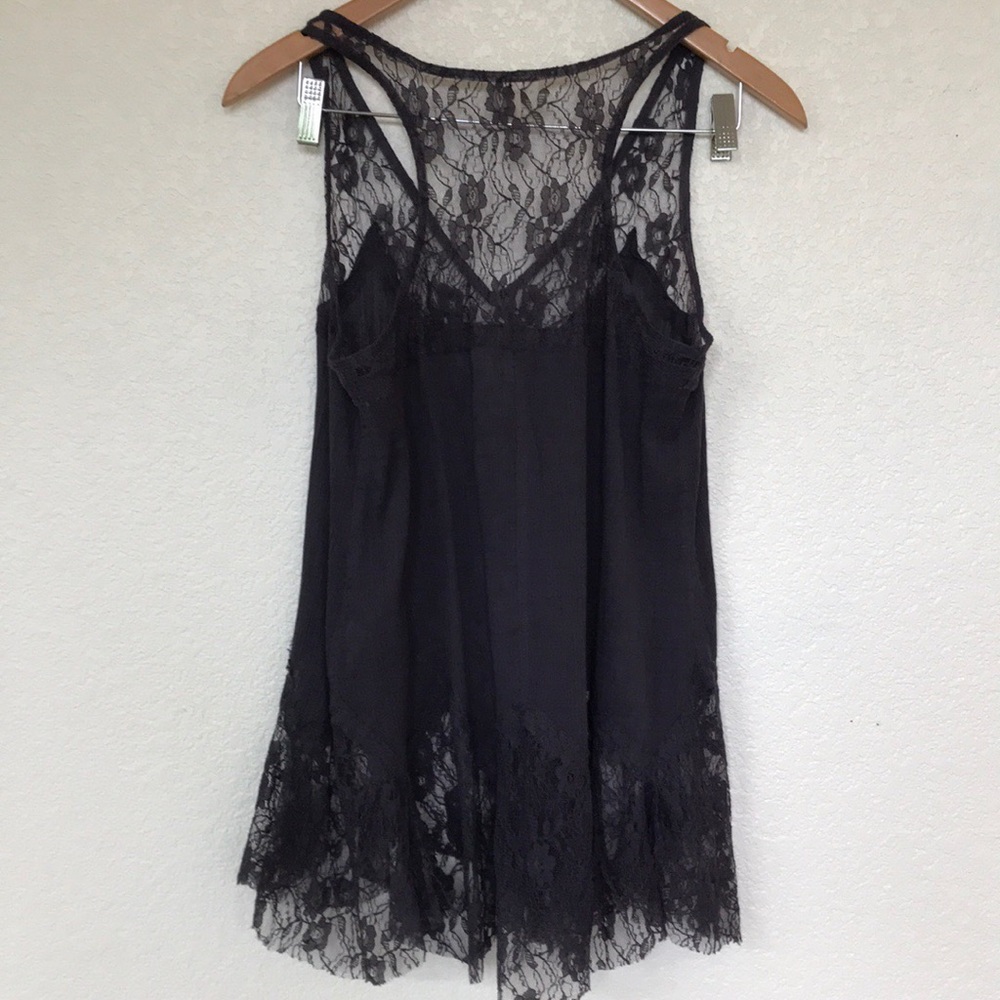 Free people (intimately) bell & lace tank. Sz S - Picture 7 of 7
